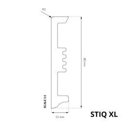 Soklov� li�ta Arbiton STIQ XL STX 810 antracit 273-4